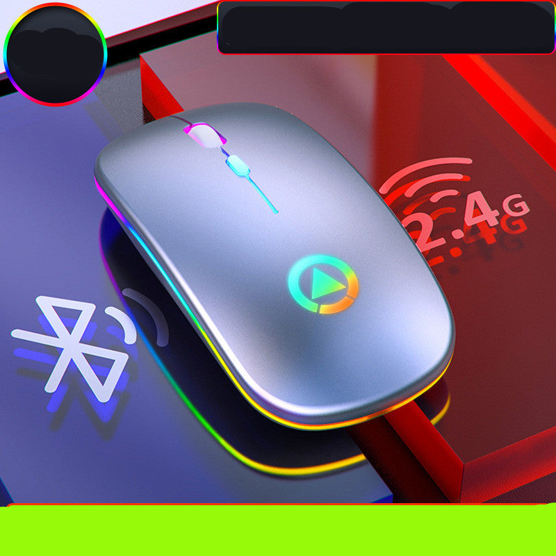 Mouse Spectrum Core - Mouse Sem Fio Bluetooth Recarregável com LED RGB