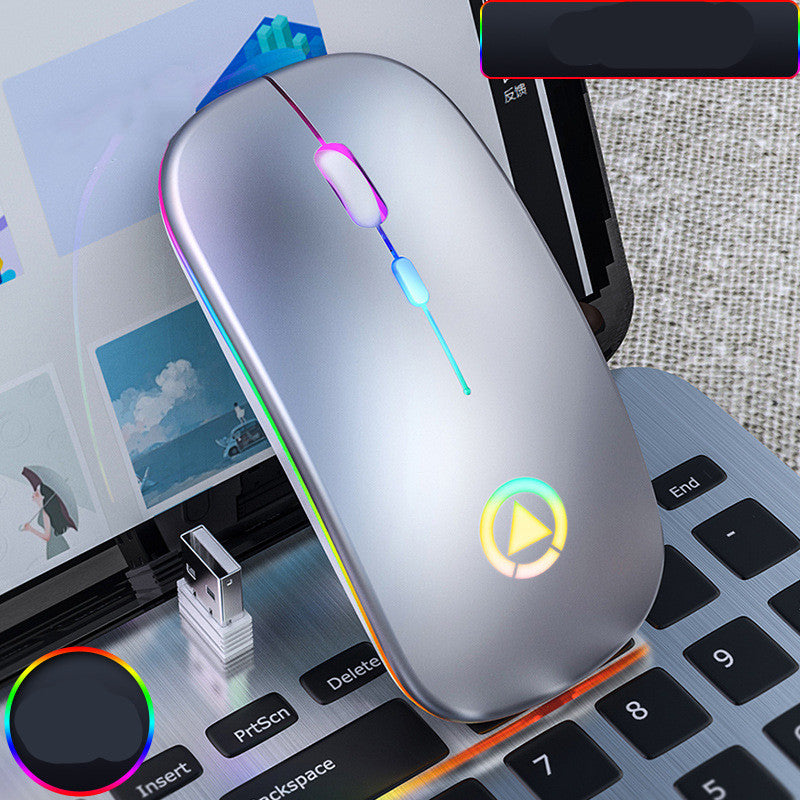 Mouse Spectrum Core - Mouse Sem Fio Bluetooth Recarregável com LED RGB