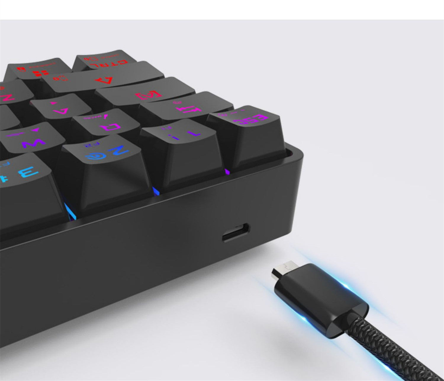 Teclado Mecânico Sem Fio Prisma - Bluetooth, RGB & Keycaps PBT Premium