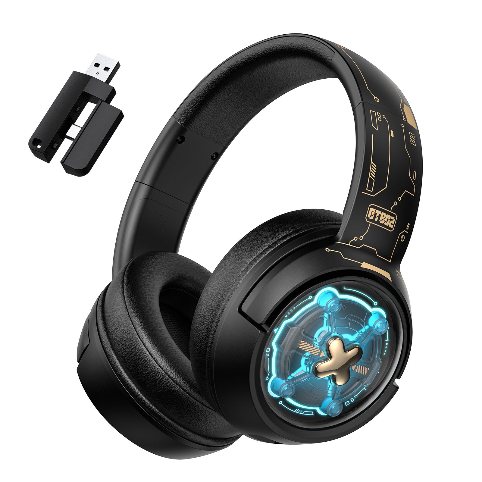 Headset Gamer Sem Fio - Fone de Ouvido Bluetooth Sobre a Orelha