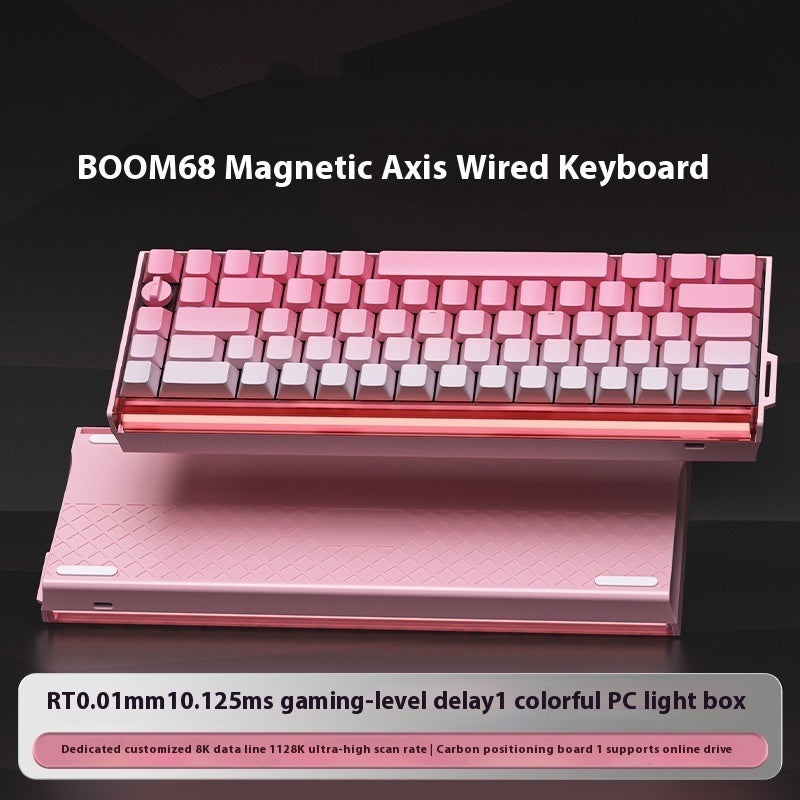 Teclado Mecânico Magnético E-sports  BOOM68 | Tri-Mode RGB