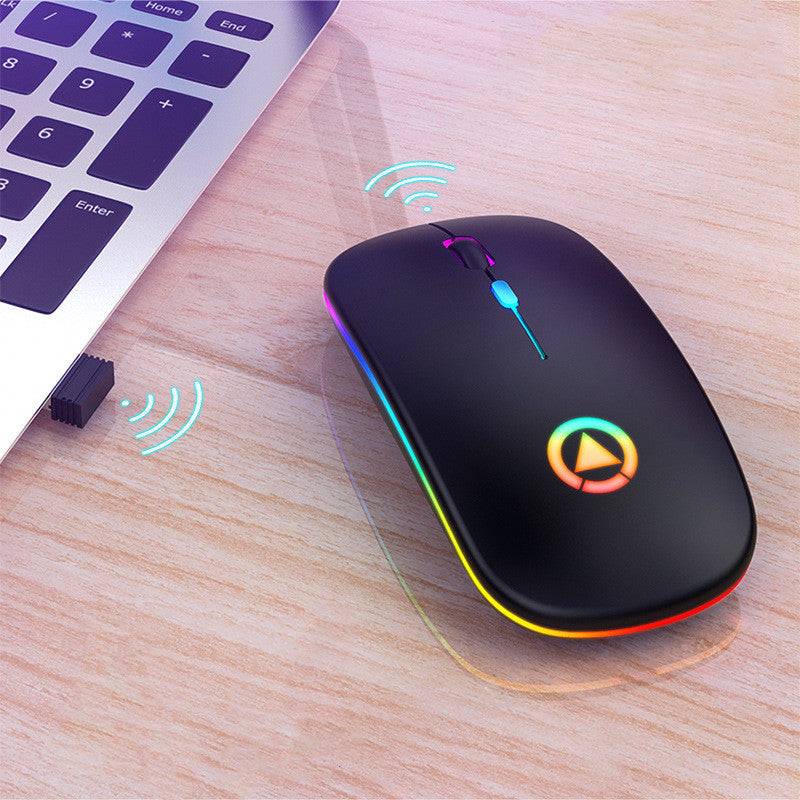 Mouse Spectrum Core - Mouse Sem Fio Bluetooth Recarregável com LED RGB