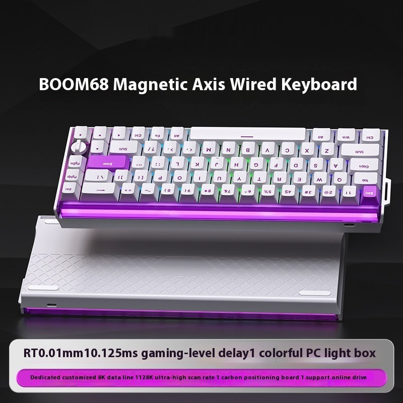 Teclado Mecânico Magnético E-sports  BOOM68 | Tri-Mode RGB