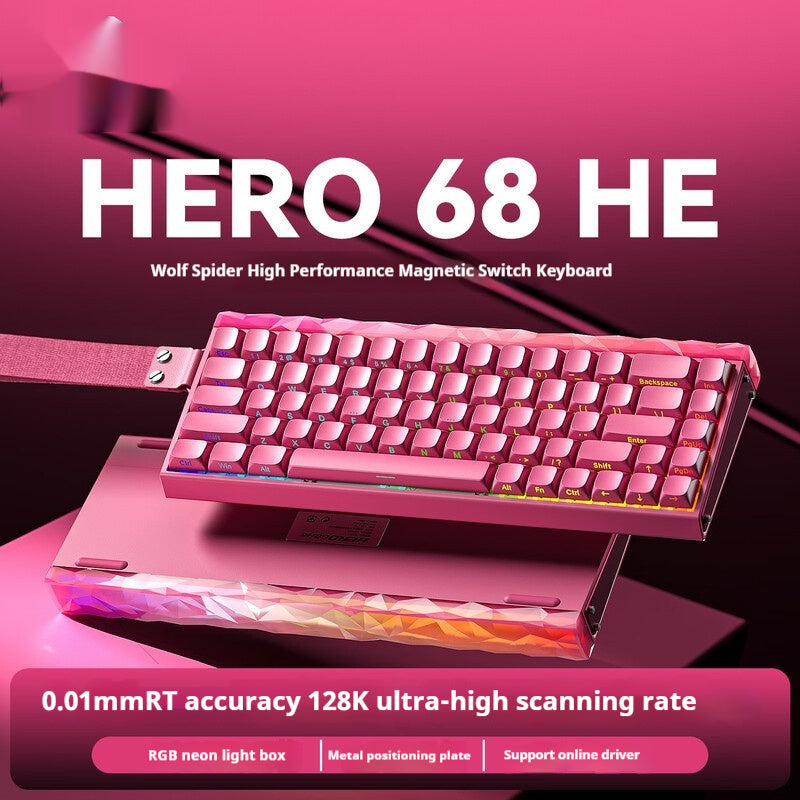 Teclado Magnético Aula Hero68 HE — 8000Hz | Rapid Trigger 0.1mm