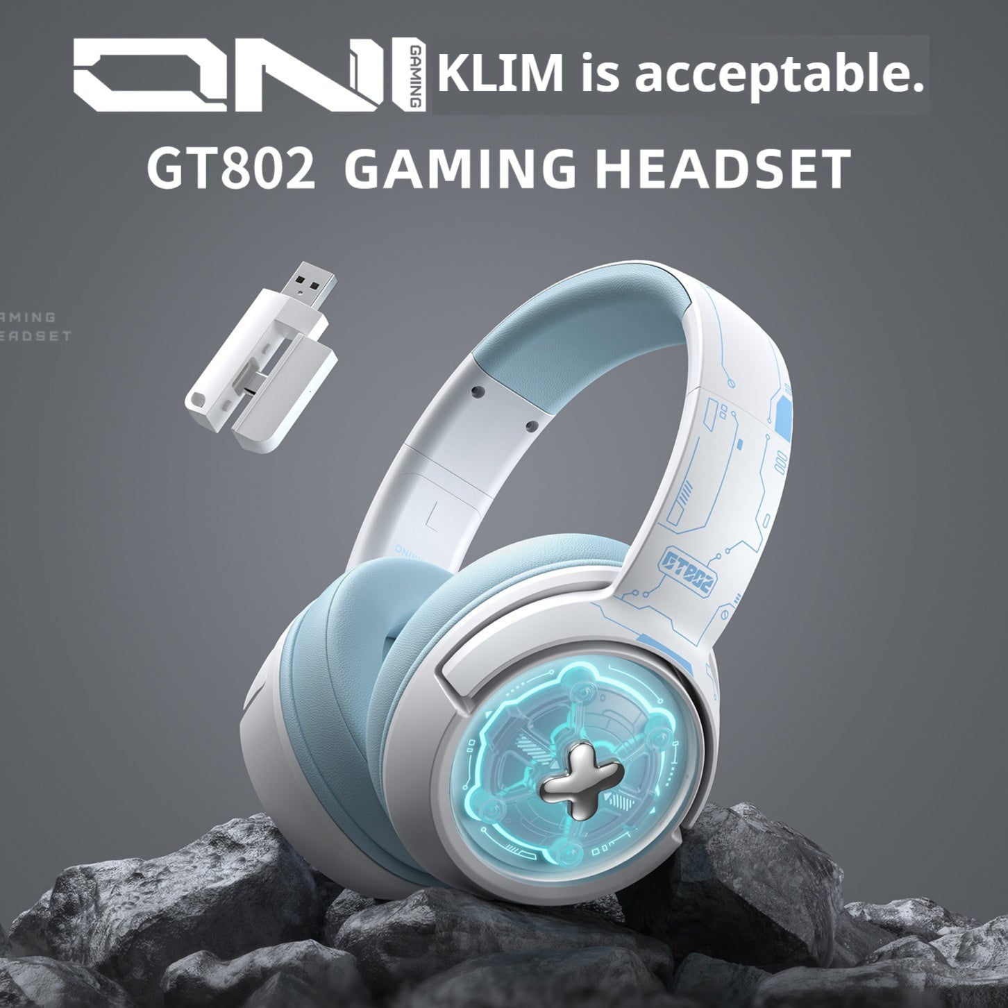 Headset Gamer Sem Fio - Fone de Ouvido Bluetooth Sobre a Orelha
