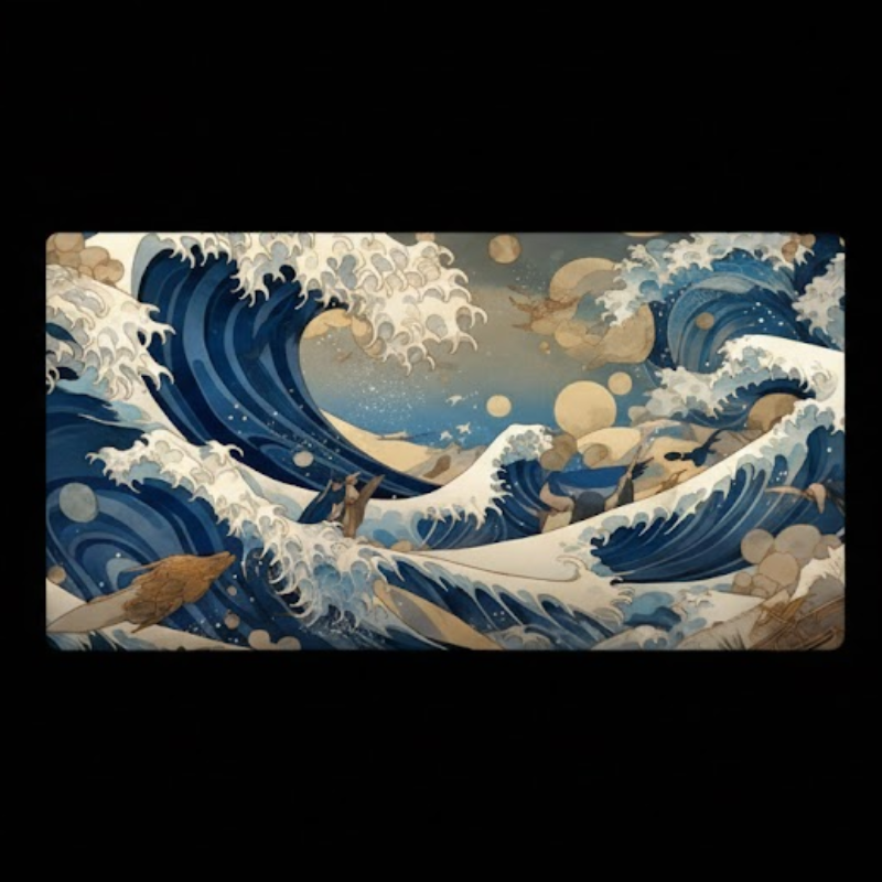 Mousepad Premium - Kanagawa Vortex